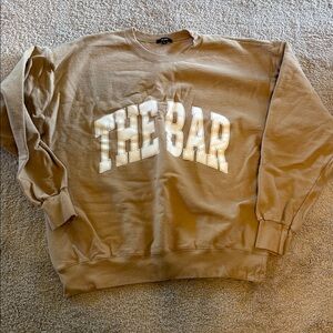 The Bar Tan Crewneck